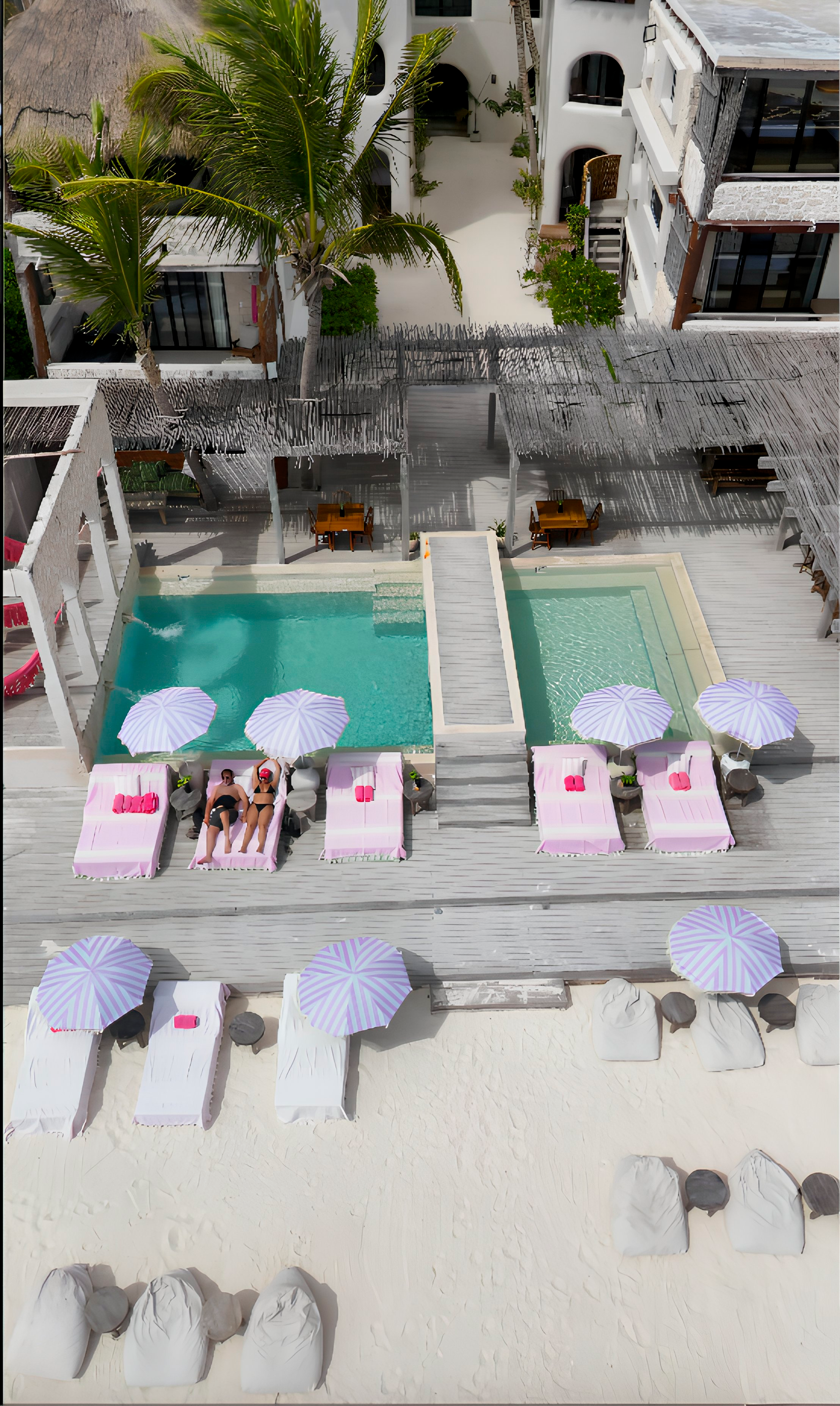 Aerial view of Chi Ka Amansala Tulum