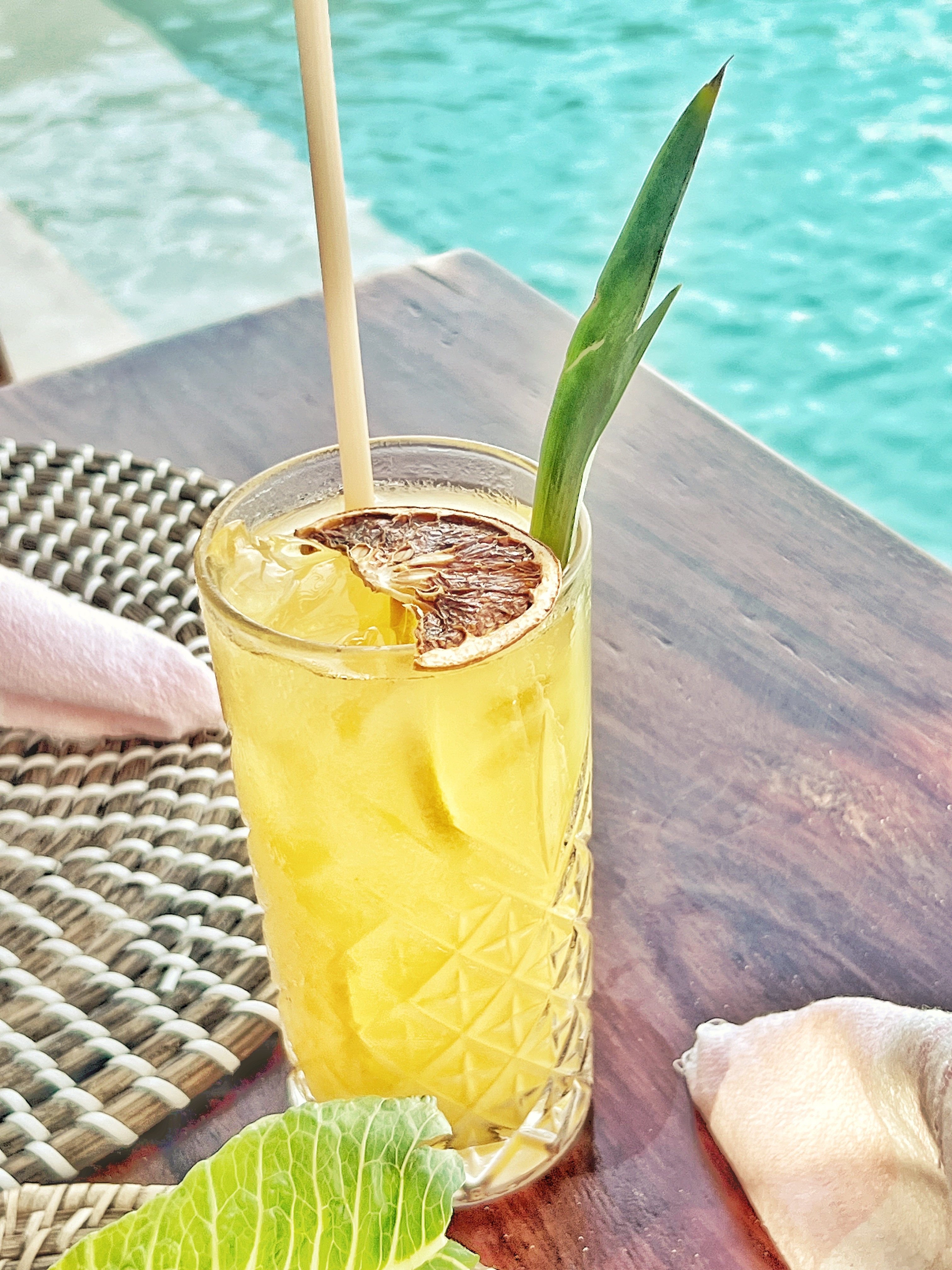 Cocktail by pool
