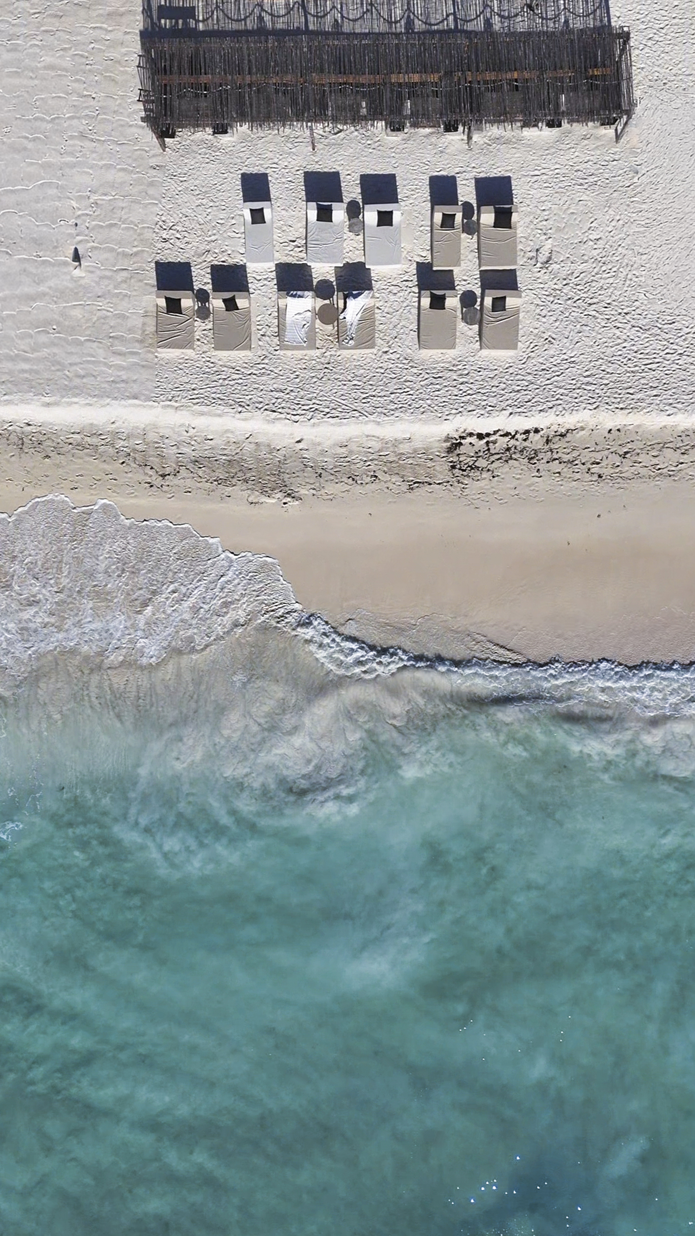 Aerial beach view