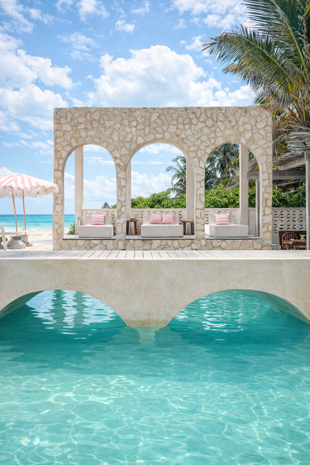 Chi Ka pool arches
