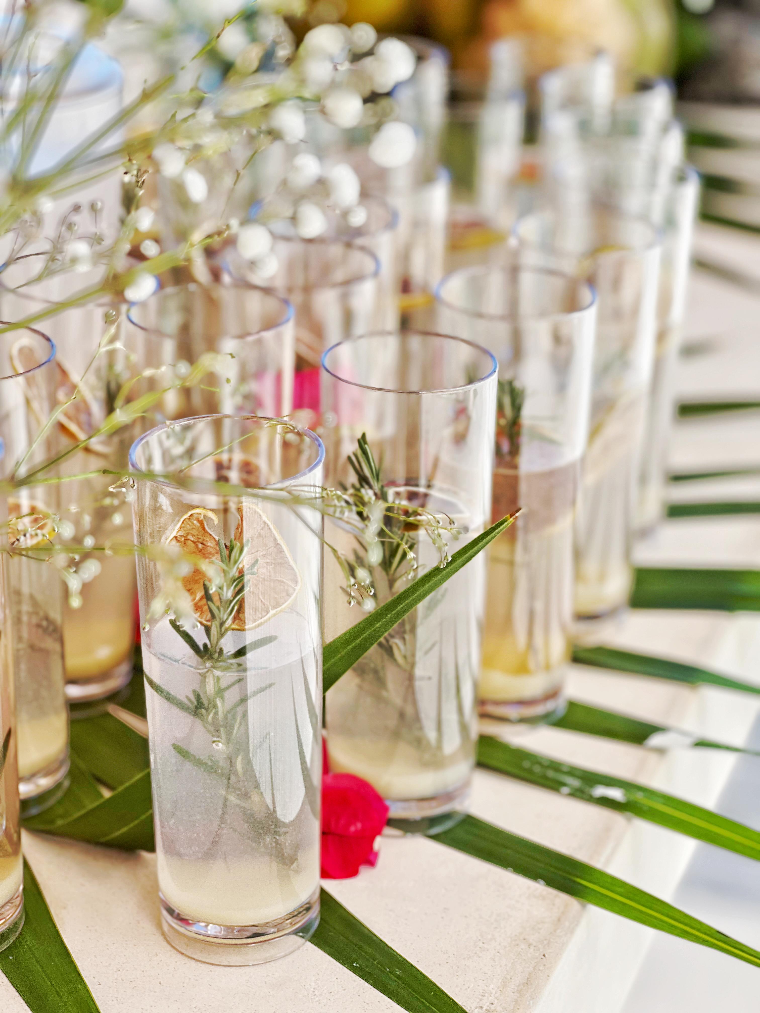 Cocktail drinks at Chi Ka Tulum wedding
