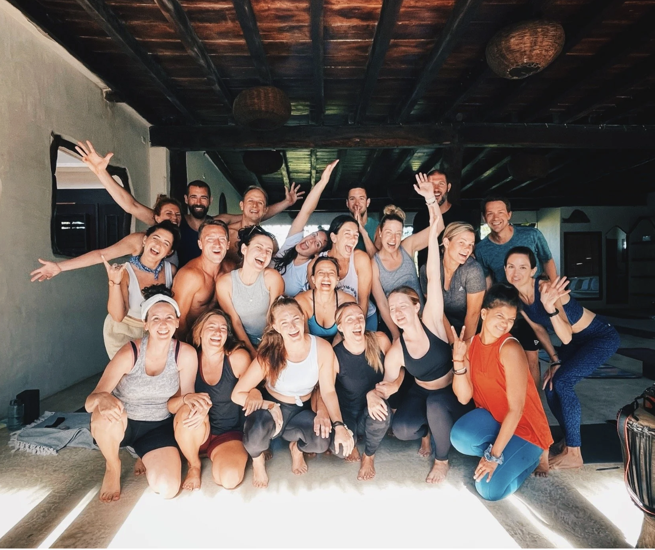 Wellness retreat group at Chi Ka Tulum