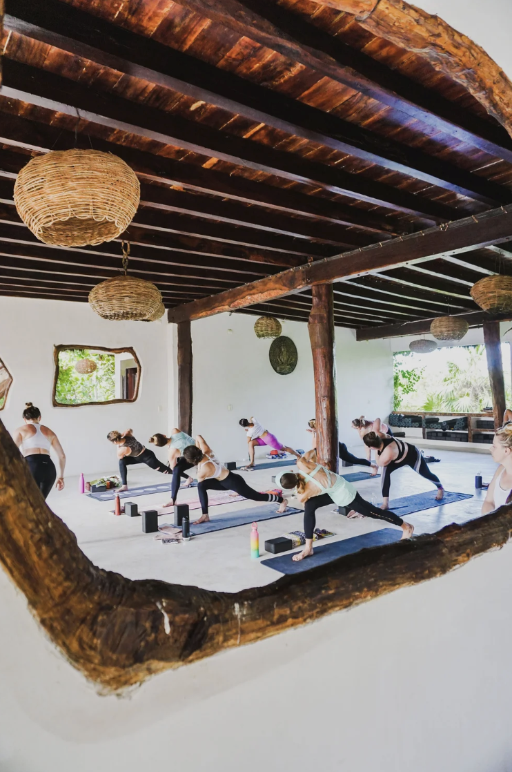 Yoga session at Chi Ka Tulum